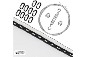 Arrow Net Set Very Light I High Arrow Catching Property Due to Easy Deflection of the Arrow I White 2.4 m High to 10 m Wide I Archery Arrow Catching I Net with Accessories I by Beier Germany