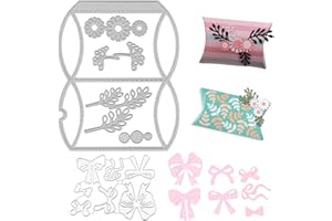 DOG'S BOOTY C-059 Boîte Cadeau Matrices de Découpe Métal Découpé Pochoir Nœud Papillon 2 Sets Scrapbooking Dies de Decoupe Matrices de Gaufrage pour Enfants Saint Valentin Fête Prénatale Anniversaires