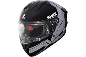 Shox Helmets Apex Tech Motorcycle Helmet ECE 22.06 Approved Unisex Full Face Street Road Motorbike Crash Lid for Bike Scooter Moped Riding