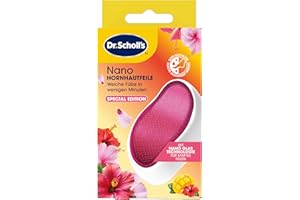 Dr. Scholl’s Nano Glas Hornhautfeile - Weiche Füße in wenigen Minuten, Hornhautentferner, Special Edition Rosa, Pediküre, Geeignet für Nasse oder Trockene Füße, Hornhaut Entfernen Fuß, Fußpflege