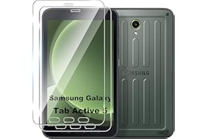 FDHYFGDY Lot de 2 Films de Protection pour Samsung Galaxy Tab Active 5 / Galaxy Tab Active 3 Verre trempé, résistant aux Rayures, sans Bulles, Film de Protection d'écran avec Niveau de dureté 9H.
