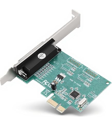 KALEA-INFORMATIQUE Carte Contrôleur PCIe Parallèle IEEE1284 LPT - Chipset ASIX - Low & High Profile