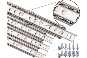 Stahlia Schubladenschienen (4 Stück) Edelstahl Teilauszug H: 17 / L: 246mm Schubladenauszug Schrankauszug Teleskopauszug Schubladenführung Schienen