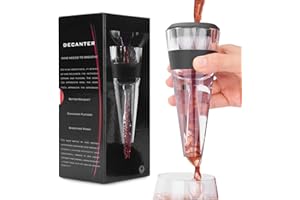 Mafiti Magic Decanter Aérateur Essentiel avec Vin Filtre, Boîte de Cadeau et Sac Voyage Inclus