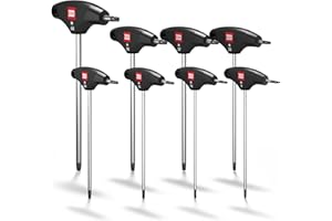 TORX® zestaw wkrętaków z uchwytem T, 8-częściowy, TX9–40, z HybridTouch — Made in Germany (INBUS® 74124)