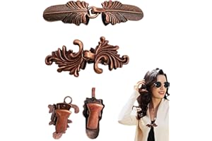 LUVADEYO Vintage Pullover Schal Clips Retro Wirbel Strickjacke Umhang Pin Antike Umhang Clips Keltische Pullover Verschluss Kleid Hemd Brosche Verschluss für Frauen Mädchen