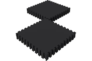 GORILLA SPORTS® Tapis de Protection Fitness Puzzle - 8 ou 16 Dalles, 60x60cm, Épais 12mm, Antidérapant, Mousse EVA, Couleurs - Tapis de Sol, Matelas pour Salle de Sport, Exercice, Garage, Gym, Piscine