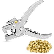 Jeinbuil Lot de 700 Poinçons Œillets (diamètre 5 mm, 13 couleurs) - Kit d'outils pour toile, bâches, cuir, tentes, auvents, travaux manuels, tissu Jeinbuil Lot de 700 Poinçons Œillets (diamètre 5 mm, 13 couleurs) - Kit d'outils pour toile, bâches, cuir, tentes, auvents, travaux manuels, tissu