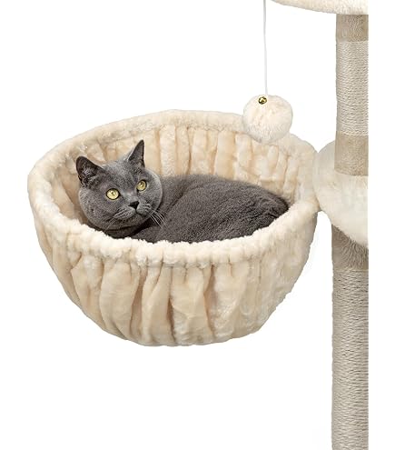 Lit Pour Chat CheerPals Avec Coussin Amovible - Panier En Corde De Coton Tressé 47 Cm - Lavable En Machine - Toutes Saisons