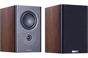 Mission LX-1 MkII Bookshelf or Standmount Speakers in Walnut Pearl (LX-1, Walnut)
