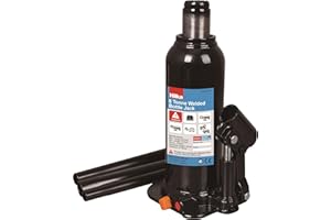 Hilka 82250208 8 Tonne 222-447mm Welded Bottle Jack, Black