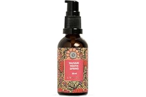 iYURA Yauvari Youth Spring | Vegane Gesichtsöl für trockene, alternde Haut | Hals-Gesichts-Dekolleté-Serum mit schwarzen Urdbohnen | Reduziert das Erscheinungsbild von feinen Linien und Falten | 30ml