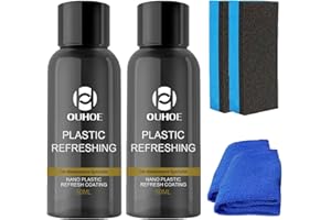 GENERIC Car Plastic Restorer, Ouhoe Plastic Refreshing, 50ml Plastic Revitalizing Coating Agent, Plastic Restore Agent, Nano Plastic Refreshing Coating, Plastic Parts Refurbish Agent for Car (2PCS)