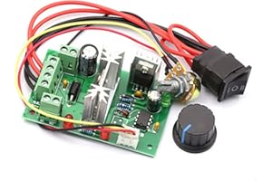 DTMENG Einstellbarer DC Motor Drehzahlregler PWM Drehzahlregler PWM DC Motorregler 12V 24V 36V 6A Reversing Switch Speed Controller vorwärts rückwärts Funktion Ansteuerung