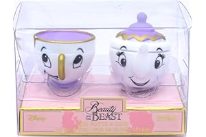 DISNEY MAD Beauty Brillo de Labios Dúo la Bella y la Bestia, Bálsamo de Labios Dúo Beauty and Beast, Translúcido