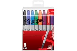 Sharpie marker permanentny (cienka końcówka) 8 sztuk, posortowane pod względem koloru