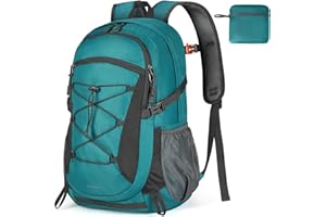 RAINSMORE Zaino Trekking 40 Litri Grande Pieghevole, Montagna Impermeabile per Uomo/Donna, Da Viaggio Leggero Traspirante, Escursionismo per Alpinismo Equitazione e Campeggio