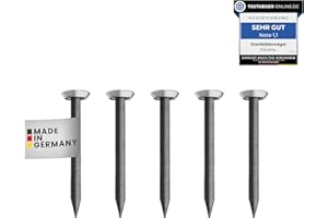 RIKAMA ONLINEVERSAND AUS EINER HAND Lot de 30 Clous pour Tableau - 25 mm de Long - En Acier Trempé pour Béton, Brique, Plâtre et Bois - Suspension pour Images - Fabriqué En