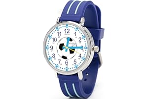 Kiddus Educational Watch for Kids, Analog Wristwatch for Boys and Girls from 5 Years Old, 3ATM and 5ATM, First Children's Timepiece with Hours and Minutes, Learning Gift for Kids