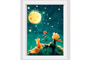 Originalys Le Petit Prince. Affiche décorative pour chambre d'enfant, bébé, fille et garçon, en format A3 et A4, Décoration murale, poster pour enfant (Cadre NON Compris) (A4 (21x29,7cm))