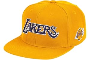 Mitchell & Ness Wildback HWC Los Angeles Lakers - Gorra snapback, color amarillo