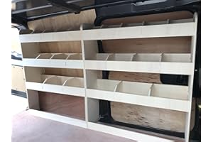 Vanify Estanterías para Furgonetas - Se Ajusta a Citroen Jumpy M (L2) 2016+ Estantería para Todo el Lado del Conductor