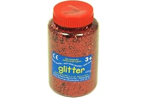 ANTHONY PETERS Red Glitter - 400 Gram tub with Shaker lid for Easy Pouring - Arts and Crafts - Sprinkle Glitter…