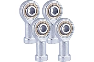 Gelenkkopf Gelenkkopflager M5 Innengewinde Uniball Kugelgelenk Gelenklager Edelstahl Innen Gewinde Rechtsgewinde und Linksgewinde [4 Stück]