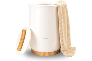 Keenray Cubo Calientatoallas, Electrico Aquecedor Toallas Casa de Baño, Calentador de Toallas con Control de 1 Botón, Apagado Automático, Apto para Dos Albornoces Grandes, Mantas, Pijamas y Más