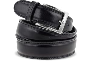 La Bottega del Calzolaio Cintura uomo in pelle classica con impuntura artigianale made in Italy. Vari colori disponibili