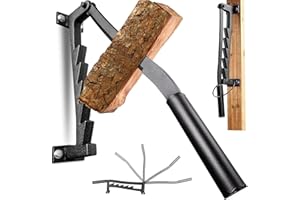 TOPWAY Spaccalegna manuale per legna da ardere portatile a parete, spaccalegna con manico extra sostituibile da 40 cm per uso domestico, interno, esterno, campeggio