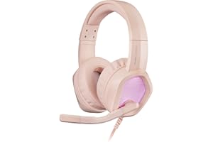 MARSGAMING Mars Gaming MH320 Pink, Casque Gaming Néodyme, RGB Flow, Microphone Et Boîte De Contrôle