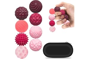 Zippicks Magnetiska fidgetleksaker, magnetkulor, stressboll, 8 st, sensoriska bollar, magnetiska fidgetbollar av silikon, för