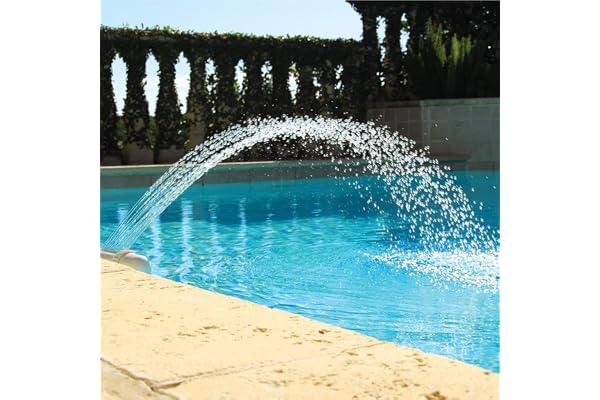 Bseical Fontaine Piscine Cascade, Hors Sol, Accessoire Piscine Exterieur, Robinet Bassin Orientable à Eau