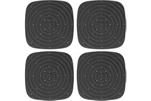 Tnfeeon 4 Pack Washable Nesting Pads Chicken Nesting Boxes Chicken Bedding for Chicken Coop, 11.8x11.8in (Black)