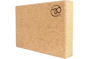 Yoga-mad Bloque de Yoga de Corcho, Unisex, Natural, 305 x 205 x 50 mm