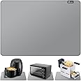 FLASLD Heat Resistant Mat for Air Fryer Site on, Fireproof Silicone Mats for Kitchen Counter, Countertop Protector, No-slip and Waterproof (12"X18", Gray)