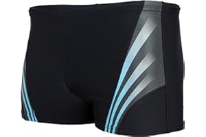 Aquarti Herren Kurze Badehose mit Streifen