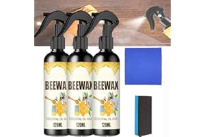 AFGQIANG Natural Micro-Molecularized Beeswax Spray - 120ml Molecularized Beeswax Spray,Bees Wax Furniture Polish And Cleaner,Beeswax Furniture Polish, Original Beeswax Furniture Polish. (3Pcs)