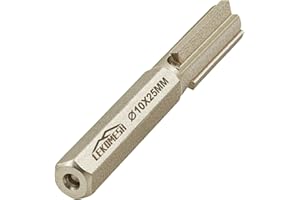 LEKOMESH Wiertło do zaprawy truskawkowej - 10 mm zaprawa z węglików spiekanych do zaprawy, muru, cegły, wiertła do grabienia zaprawy, sześciokątnego pręta