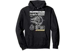 Star Wars Gold Millennium Falcon Schematics Sudadera con Capucha