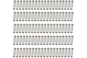 HYCLAM Lot de 100 hameçons de pêche à ressort hameçon de pêche avec verrouillage rotatif Équipement de pêche à ressort en acier inoxydable Accessoires de verrouillage de pêche