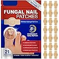 21Pcs Fungal Nail Treatment, Nail Repair Patches,Nail Fungus Treatment for Toenail,Toe Nail Fungal Treatment for Toenails Extra Strong,Nail Fungal Treatment Patches