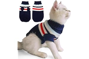 Maglione per Gatto, CIYIN Maglione per Gatto, Maglione Dolcevita Gatti, Termico Maglioni per Gatti, Vestito Invernale per Gatti, Sweater Cat Animali Domestici