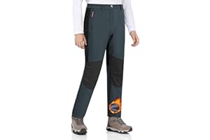 Zoofly Pantalones Nieve Niño Pantalón Invierno Niña Pantalon Termico Impermeable Forrado Softshell Termicos Trekking