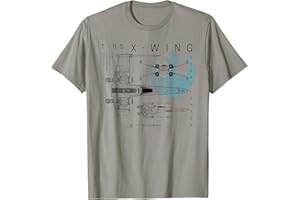 Star Wars Rebel X-Wing Starfighter Schematic Maglietta