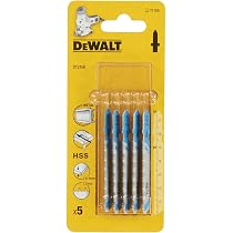 Dewalt DT2166-QZ Jigsaw Blade HCS Wood, Up To 2.36\" (5 Piece...