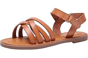 Ahannie Mädchen Sommer Riemchensandalen,Kinder Freizeitsandale mit Riemchen