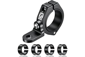 ‎BRCOVAN BRCOVAN UTV Whip Light Holder, Aluminum Alloy Whip Flag Bracket, 360° Adjustable Light Bar Brackets, Fits 1.5'' 1.65'' 1.75'' 1.85'' 2'' Roll Cage