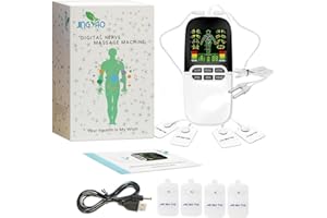 HARPIMER Electroestimulador Digital Masaje, Masajeador Recargable Ideal para Impulso Adecuado para Tratar el estrés del Cuello, Dolor ciático y Alivio del Muscular